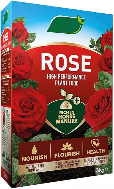 WOOTONG TOPLINE High-Performance Rose Food 2 x 3kg Enriched Manure Pellets
