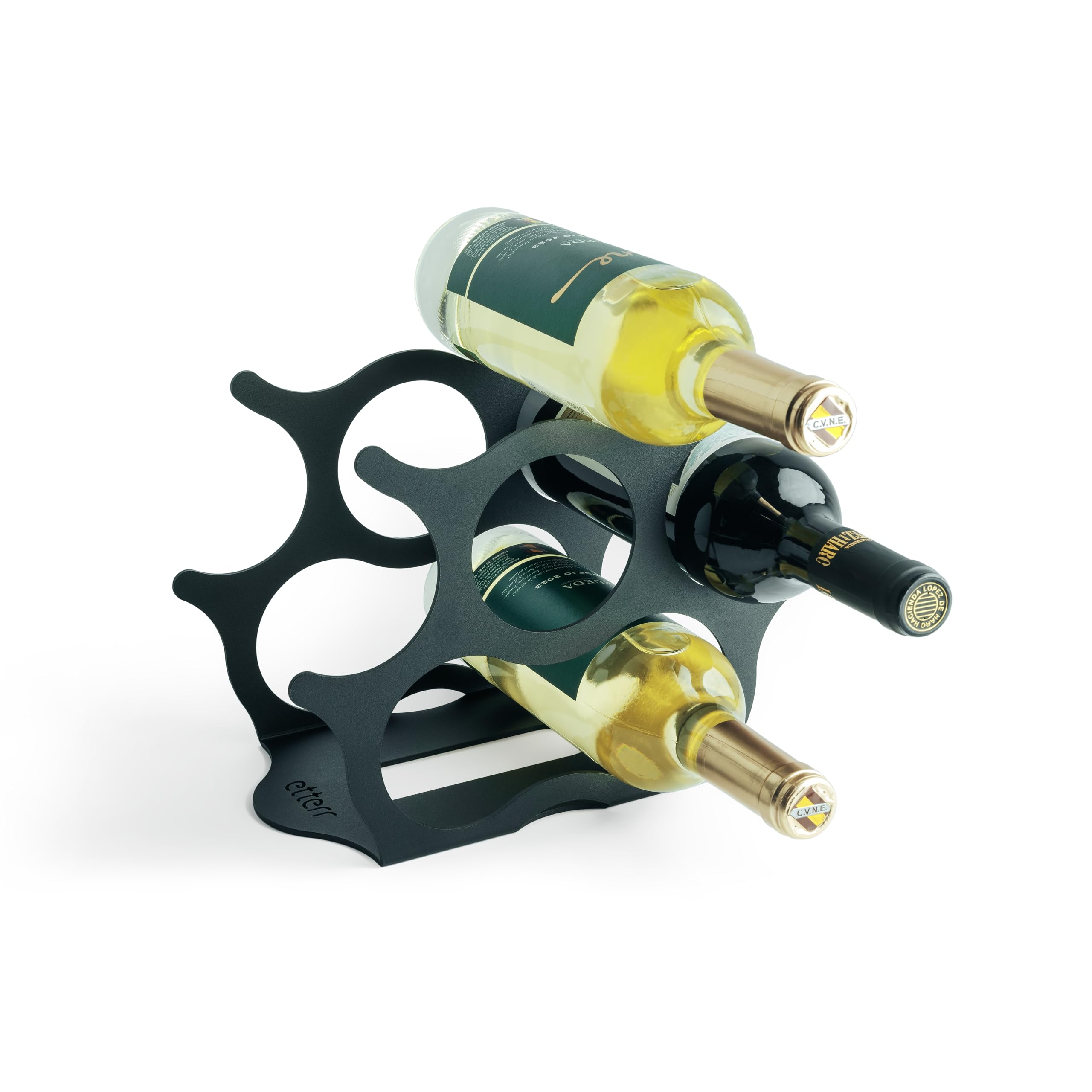 etterr Wine Rack Kitchen Organiser, Wine Rack for Dining Table, Kitchen Cabinet, Wine Holder, Kitchen Accessories, Metal Wine Rack.