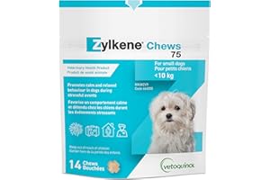 Vetoquinol Zylkene – Veterinary Health Product - Calm and Relaxed Behaviour in Pets During Stressful Events - 75 mg - Small D