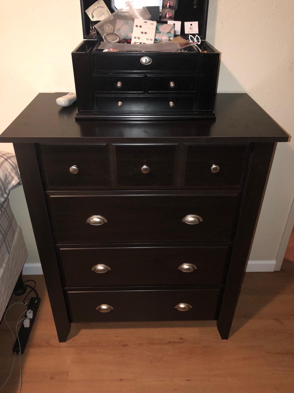 31/mo Finance Sauder Shoal Creek 4Drawer Chest, Jamocha Wood finish