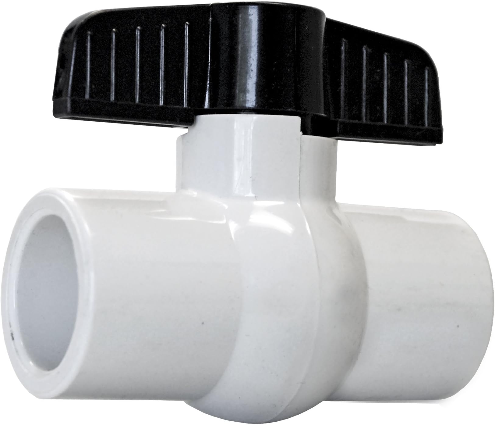 American Valve P200S 1 1/4" PVC Ball Valve Socket Schedule 40, 1-1/4-Inch