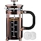 Veken French Press Coffee Maker (12oz), 304 Stainless Steel Coffee Press with 4 Filter Screens, Durable Easy Clean Heat…