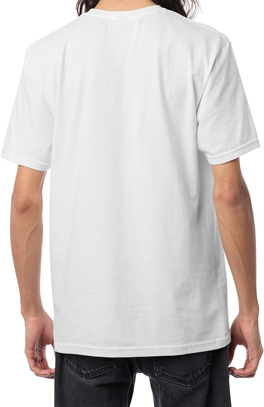 Classic Drop V SS Crew tee-B, Blanco y Negro, M