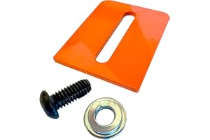 ATS MACHINE SAFETY SOLUTIONS Baldor Bench Grinder Tongue Guard Spark Arrestor for 6-8 inch Baldor Power Bench Grinders, Orange powder coated, QTY. 1 EACH