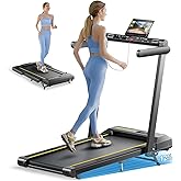 TOPUTURE Walking Pad Treadmill, 4 in 1 Folding Treadmills for Home/Office, 10MPH Under Desk Treadmills, 2.5HP Portable Treadm