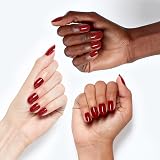 OPI xPRESS/ON Big Apple Red Short Round Nails With Nail Glue view 3