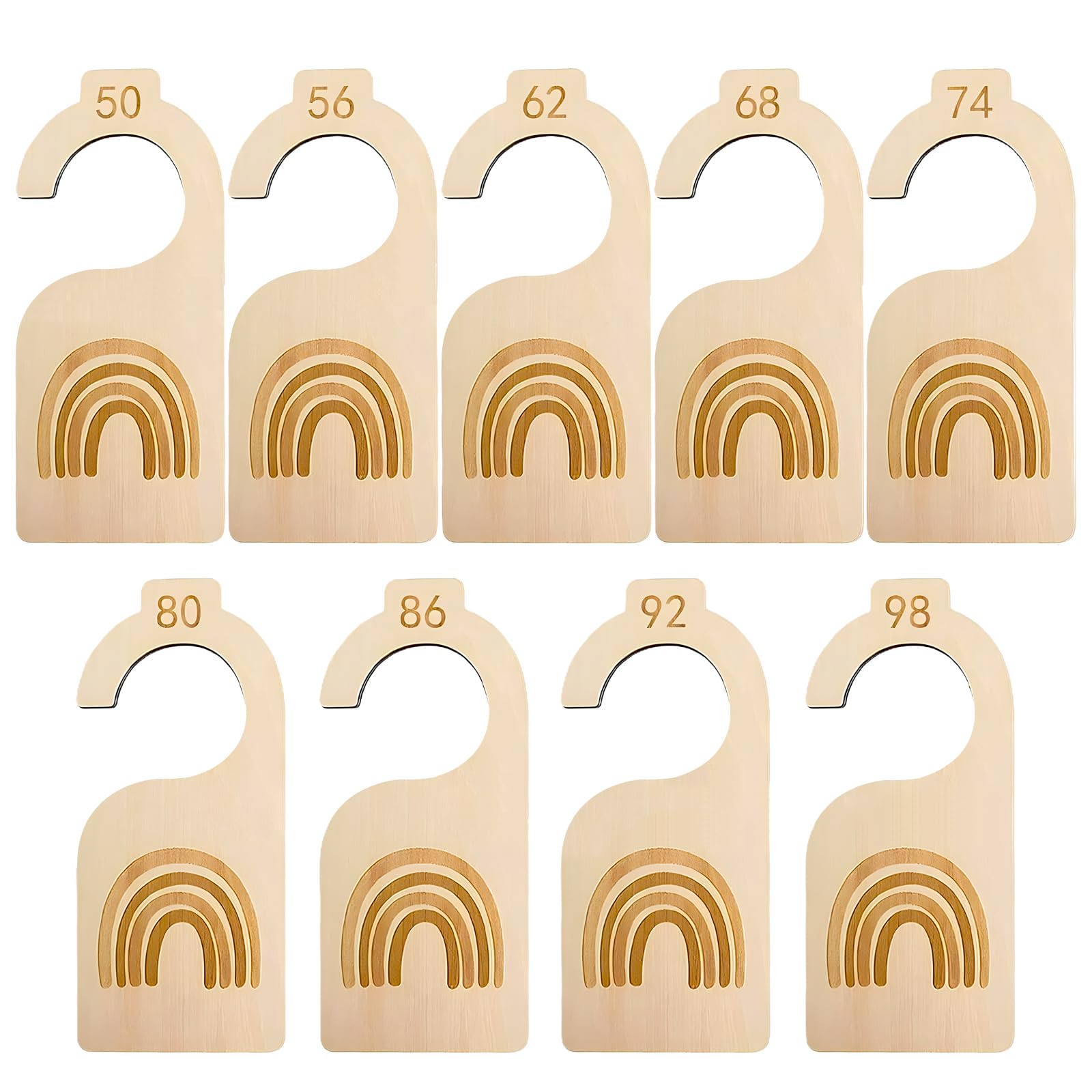 9 Baby Wardrobe Dividers, Baby Clothes Dividers, Baby Clothes Organizers, Clothes 50-98 separate the baby, Perfect for Organizing Baby's Closet