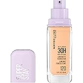 Maybelline Super Stay Lumi-Matte Foundation, Lightweight and Buildable Full Coverage Foundation Makeup For Up To 30HR Wear, 120, 1 Count