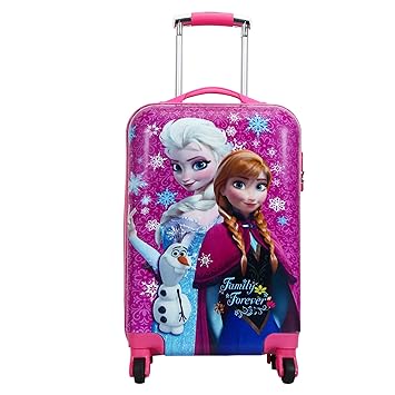 Tramp & Badger Kids Polycarbonate Multicolour Frozen Printed Non-Breakable Trolley Bag