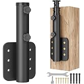 KBLOONG Flag Pole Holder for Outside House,Heavy Duty Side Mount - Secure Wall &amp; Deck Flagpole Bracket,Multi-Position Rust-Free Flag Pole Mounting Bracket for Docks,Decks,Outdoor