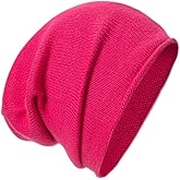 tonten Cashmere Wool Slouchy Beanie for Women and Men, Knitted Winter Ski Cap