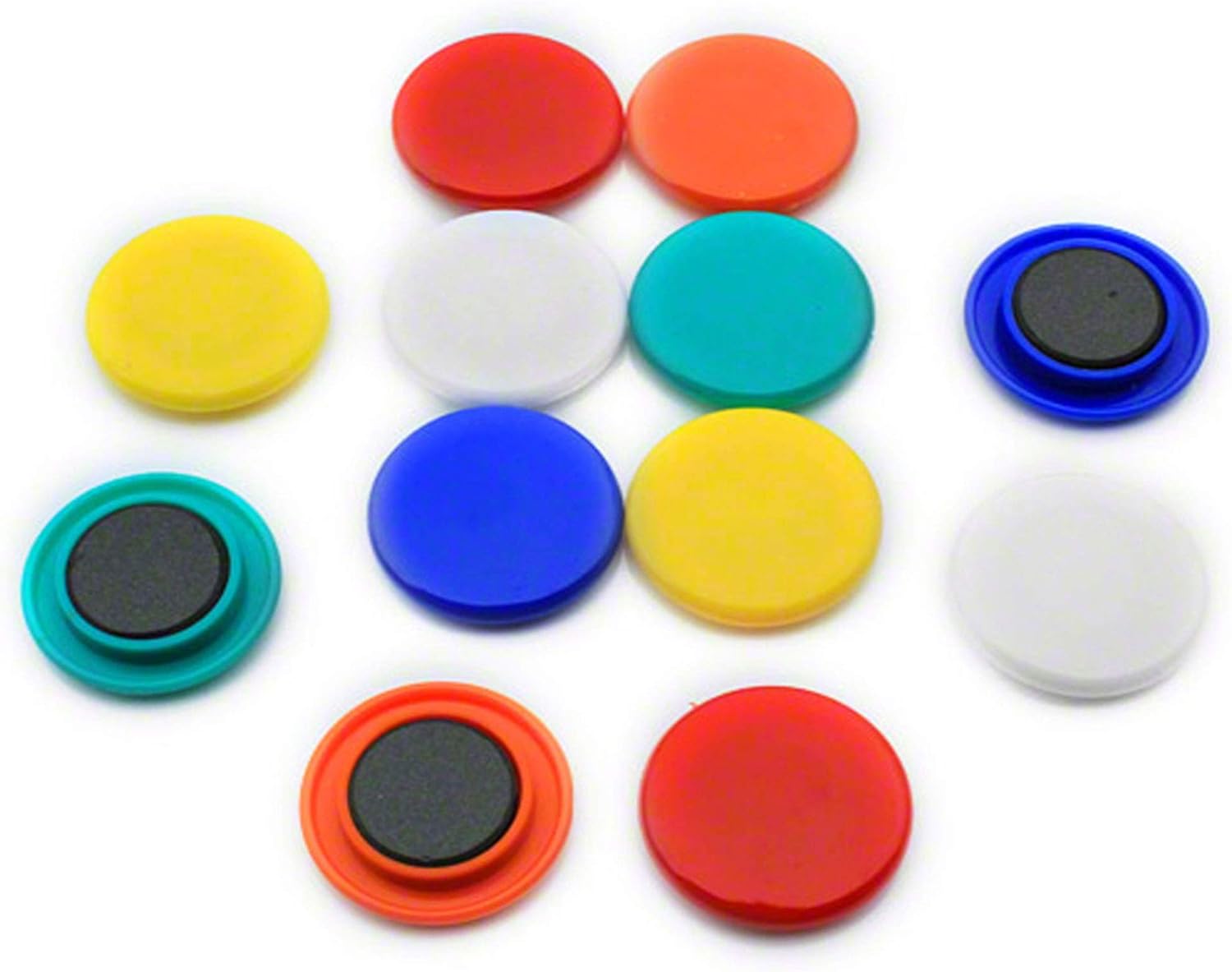 Magnet Expert Ø40 x 8mm Medium Planning & Notice Board Magnets [Ø1.57 x 0.31], Assorted, 1x12pcs: Home Improvement