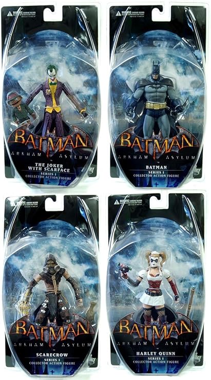 Amazon Com Batman Arkham Asylum Series 1 Figure Set De 4 Toys Games