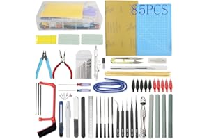 Bigstone 85 PCS Gundam Model Tools Kit Hobby Building Tools Set for Cars, Airplanes, Buildings, Gundam, Robots Models Buildin