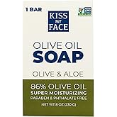 Kiss My Face Moisturizing Bar Soap for All Skin Types - Olive & Aloe - 8 oz