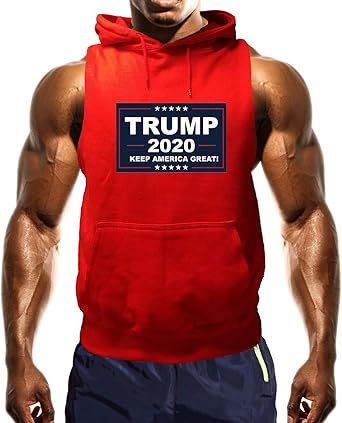 red hoodie sleeveless