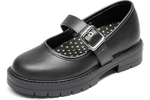 DREAM PAIRS Girls Mary Jane Chunky Platform School Uniform Dress Shoes Party Oxford Pumps for Toddler/Little Big Kid