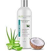 All Natural Body Wash for Women, Men, Kids: Huge 16 oz. Non Toxic Organic Shower Gel Moisturizing Sensitive Skin Body Wash, Clean Vegan Ingredients Aloe Vera, Coconut, Honey, Vitamin E, Fragrance Free