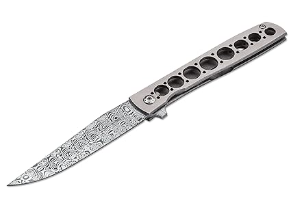 Böker Plus Unisex – Erwachsene Urban Trapper Damasteel Taschenmesser, grau, 19,5 cm