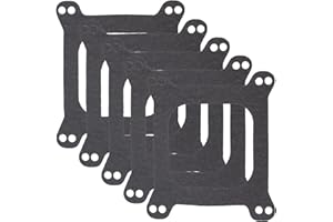 BEONEO 5 Pack Holley Carburetor Base Gaskets 1900 Carburetor Mounting Gasket Open 4 bbl 1/16" Thick Fit For SBC BBC 350