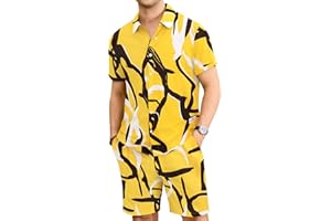 TURRLUDY 2 Piece Hawaiian Outfit Vacation Short Sets Tropical Shorts Set Outfits Casual Breathable Beachwear