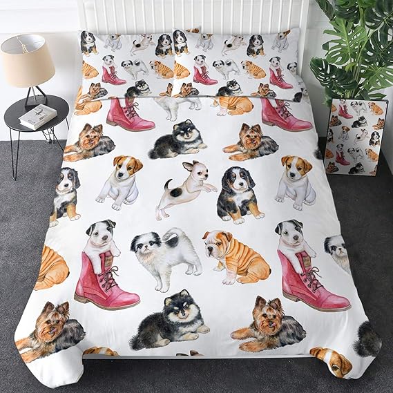 Sleepwish Puppy Dog Bedding Animals Duvet Cover Set 3