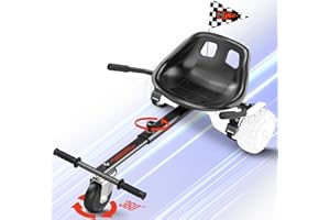 Gyroshoes Hoverboard Seat Attachment, Hover Board Accessory Go Kart Compatible with 6.5" 8" 10" Hoverboard, Hoverboard Go Kart for Kids and Adults with Adjustable Frame Length