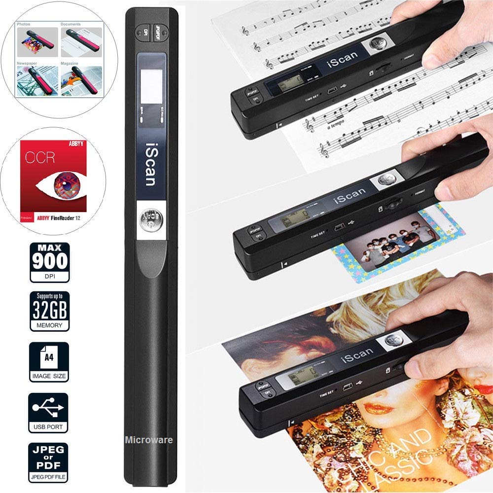 Amazon.in Buy Microware iScan Portable Scanner Mini Handheld Document