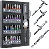 Wesdut 32in1 T Handle Magnetic Ratchet Screwdriver Set, [Freely Combine 5+ Grip Styles] Screw driver, Ratcheting Allen Wrenches Sets, Repair Tool Kit for Computer, Bicycles, Furniture, Electronics