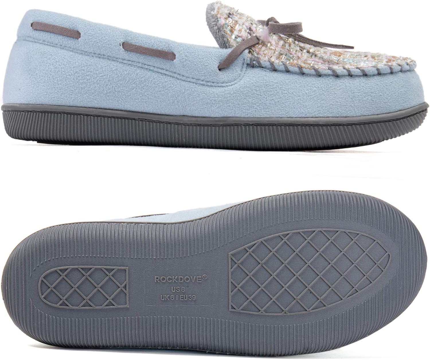  | RockDove Women's Emily Indoor Outdoor Moccasin Slipper | Slippers