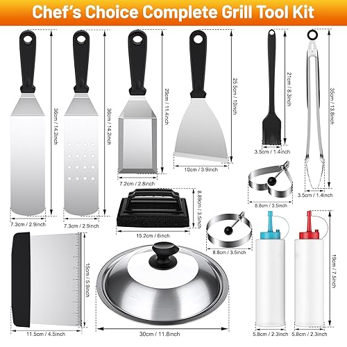 Blackstone Griddle Accessories Kit,14pcs Flat Top Grill