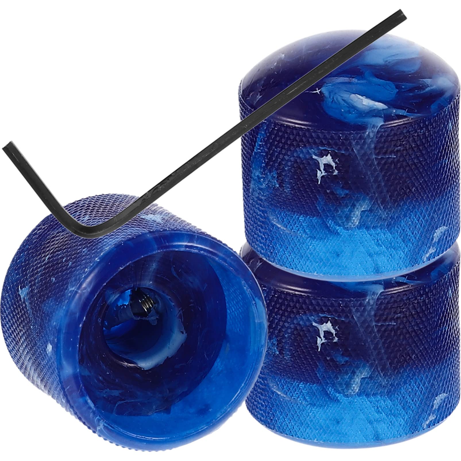 Artibetter 3pcs Guitar Knobs Guitar Speed Control Knobs Volume Tone Control Knobs Dome Knobs Volume Tone Knob (Blue)