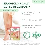 PLANTIFIQUE Foot Peel Mask 2 Pairs Exfoliating Dermatologist Tested Strawberry view 4