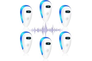 Avantaway Ultrasonic Pest Repeller, Indoor Pest Control for Mosquito, Mouse, Cockroach, Bug, Roach,Upgraded Electronic Plug-in Insect Repellent for House, Garages, Warehouses, Offices, Hotel,6 Pack