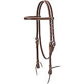 Weaver Leather Latigo Leather Browband Headstall