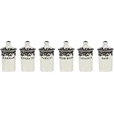 Spode Delamere Spice Jars, set of 6 | Beautiful and Functional Kitchen D&eacute;cor | Made from Fine Porcelain | Spice Jars | 4.5 Inch Seasoning Storage Jars | Dishwasher Safe