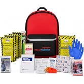 Ready America 70180 72 Hour Emergency Kit, 1-Person, 3-Day Backpack, Includes First Aid Kit, Survival Blanket, Emergency Food Portable Disaster Preparedness Go-Bag for Earthquake, Fire, Flood