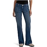 KUT from the Kloth Womens Ana High-Rise Flare with Patch Pockets Regular Hem