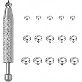 14G Dermal Jewelry Stainless Steel 3/4/5mm Dermal Tops and Piercing Tool | 15 pieces microdermals and piercing ball grabber tool