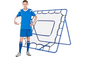 Winthai Soccer Rebounder - 4 x 4 ft Portable Soccer Rebounder Net Fit for Lacrosse Softball Baseball Football Training, Easy Setup Rebounder Gifts Aids & Equipment for Kids, Teens & Adults