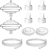 Gotocut Breast Pump Replacement Parts for Spectra Motif Luna Cimilre Ameda MYA Breastpumps, Replace Duckbill Valves Backflow Protector Tubing Membranes for Spectra S2, S1, 9 Plus, Synergy Gold,10PCS