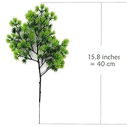Artificial Pine Branches, Green Leaves Aquarium
