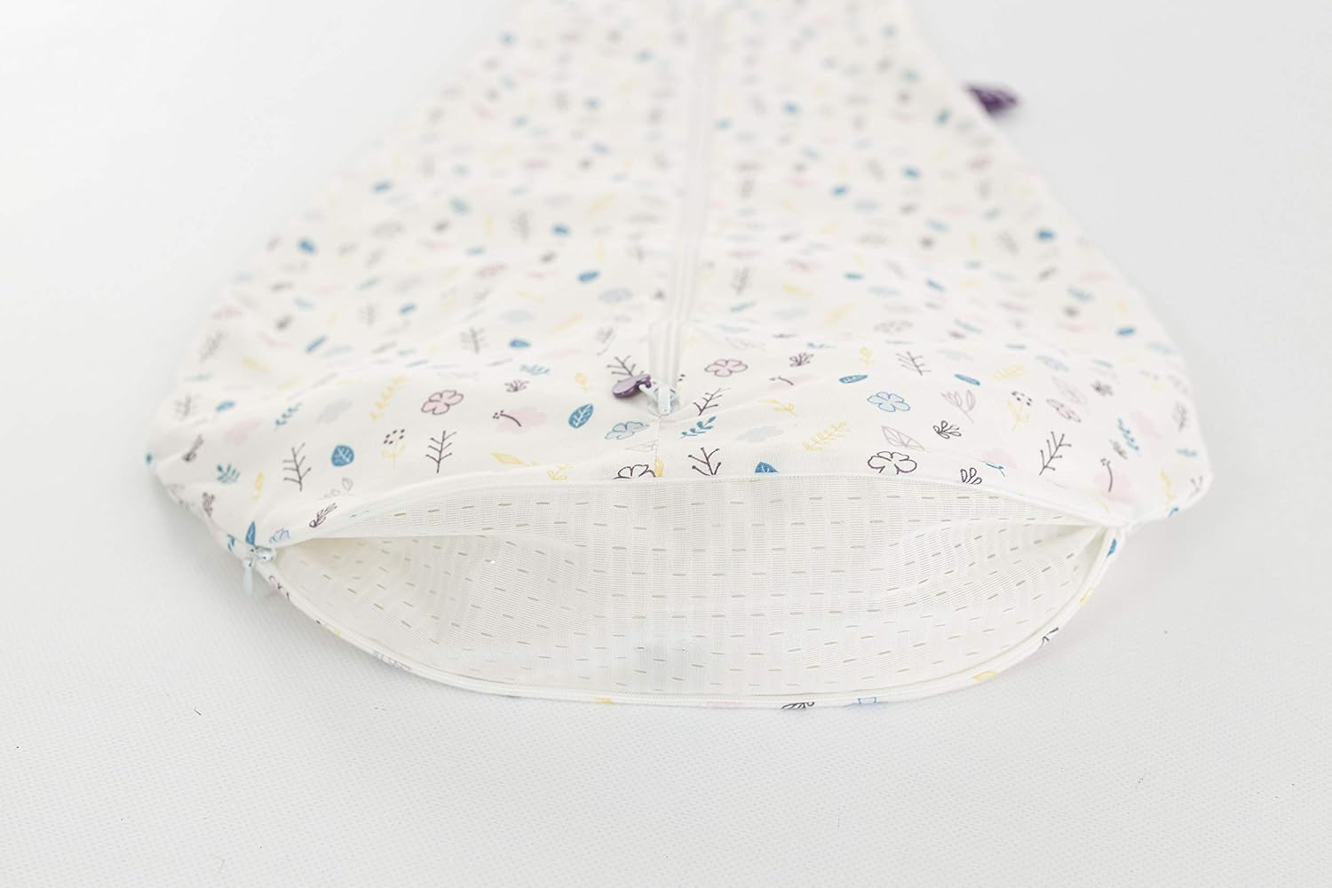 Träumeland S0200902 Summer Sleeping Bag LiebeMICH Cotton 60 cm Floral Design Without Optical Brighteners Multi-Coloured 240 g - Image 4