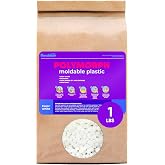16 Oz Polymorph Moldable Plastic Beads, Thermoplastic Melting Pellets | Reusable, softens in hot water around 140 F, modeling, sculpting, cosplay, DIY crafts, molds, custom parts and repairs