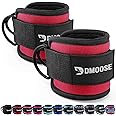 DMoose Fitness Ankle Straps for Cable Machines - One Size Fit with Premium Padding, Glute Kickback Ankle Strap for Women & Men, Cable Attachments for Gym, Booty Workouts & Hip Abductors
