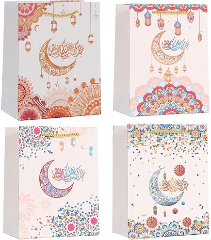 thumbnail image 2 of Colodeol 4 Pcs Extra Large Eid Mubarak Gift Bags, Ramadan Gift... 2 of 13