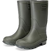 DREAM PAIRS Kids Rain Boots Easy-On Lightweight Non-Slip Outsole for Boys & Girls Outdoor Rainy Day Play