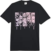 Death Note 5 Panel Faces Comfort Colors Adult Heavyweight T-Shirt