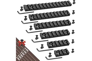 Bontok Single Picatinny Aluminum Accessory Rail Set with T-Nuts & Screws, Wrench- Squared Corner- Aluminum