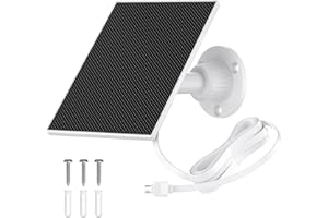 NEWDING Solar Panel Compatible with Simplisafe Outdoor Camera, IP65 Waterproof, 360° Adjustable Panel for Outdoor Security Camera Series 2 Wireless and Wired, 13FT Charging Cable